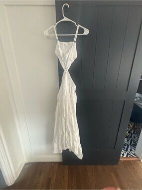 Altar'd State White Backless Cutout Maxi Dress size small